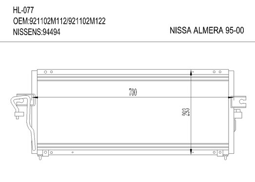 NISSANHL-077 NISSANO ALMERA 95-00